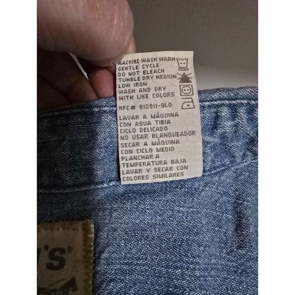 Vintage Levis Denim Button-Down Shirt Mens XX Large - Picture 9 of 9